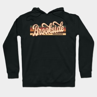 Brookside Delaware Retro Vintage 70s 80s Design Hoodie